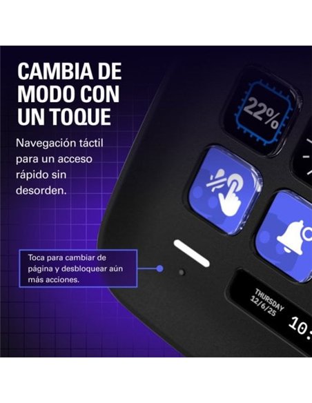 Elgato Stream Deck Neo Controlador con 8 Teclas LCD Personalizables Negro