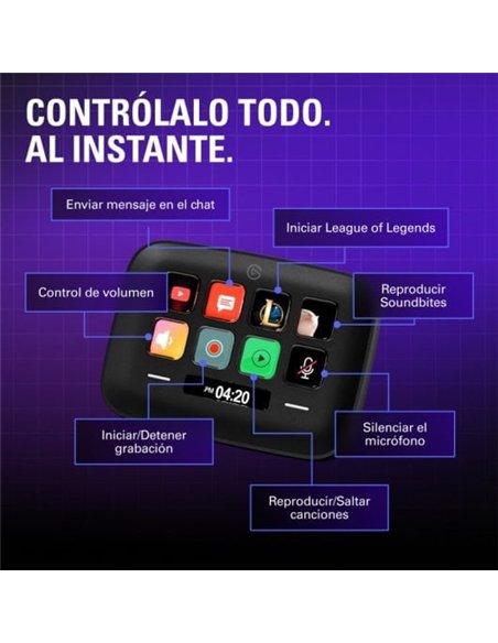 Elgato Stream Deck Neo Controlador con 8 Teclas LCD Personalizables Negro