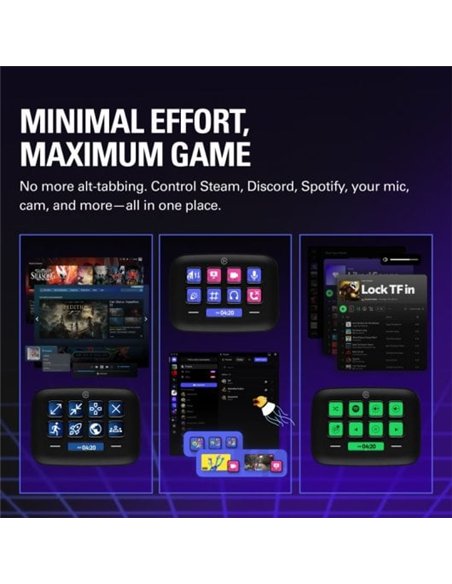 Elgato Stream Deck Neo Controlador con 8 Teclas LCD Personalizables Negro