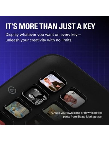 Elgato Stream Deck Neo Controlador con 8 Teclas LCD Personalizables Negro