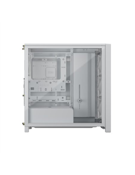 Corsair FRAME 4000D WOOD RS Caja PC Semitorre Modular ATX Panel Madera Nogal Blanco