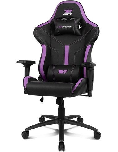 Drift DR350 Silla Gaming PU Reposabrazos 4D 150kg Púrpura