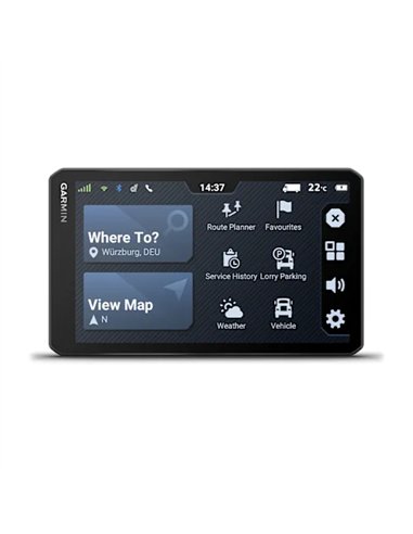 Garmin LGV720 Navegador GPS para Camión 6.95" 32GB Wi-Fi Bluetooth Negro