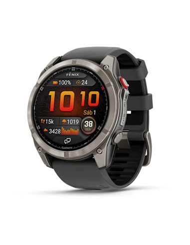 Garmin Fenix 8 Pro Smartwatch GPS 51mm AMOLED Zafiro Titanio Gris/Negro