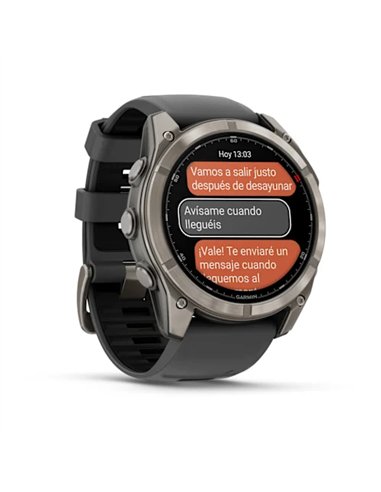 Garmin Fenix 8 Pro Smartwatch GPS 51mm AMOLED Zafiro Titanio Gris/Negro
