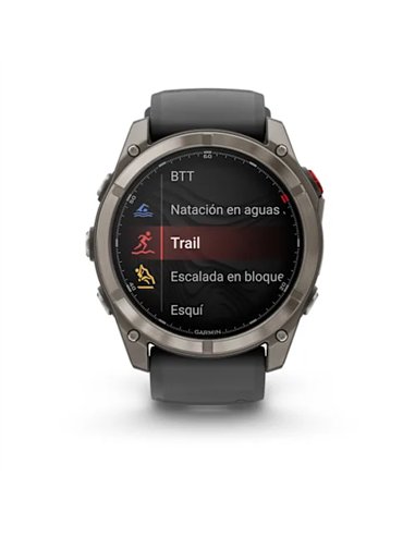 Garmin Fenix 8 Pro Smartwatch GPS 51mm AMOLED Zafiro Titanio Gris/Negro