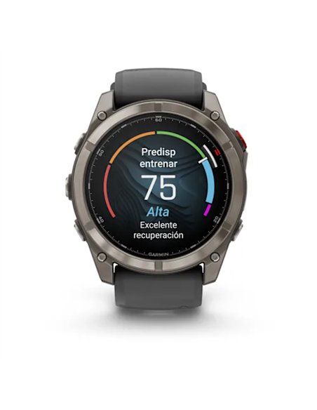 Garmin Fenix 8 Pro Smartwatch GPS 51mm AMOLED Zafiro Titanio Gris/Negro