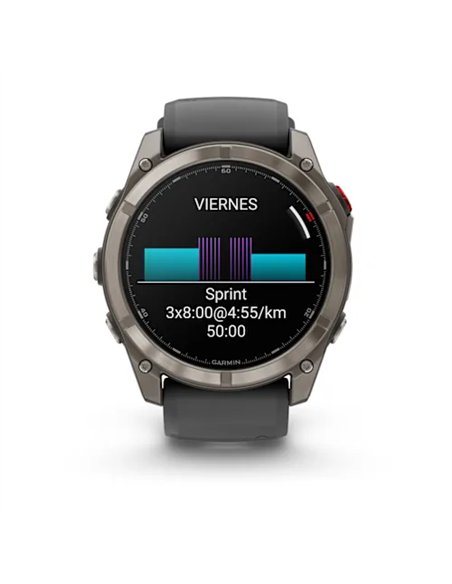 Garmin Fenix 8 Pro Smartwatch GPS 51mm AMOLED Zafiro Titanio Gris/Negro
