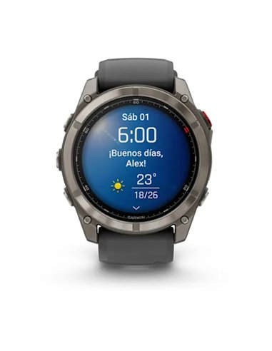 Garmin Fenix 8 Pro Smartwatch GPS 51mm AMOLED Zafiro Titanio Gris/Negro