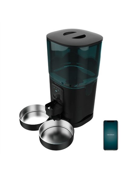 Cecotec Pumba 8600 Double Meal Vision Comedero Automático para Mascotas 5L con Cámara