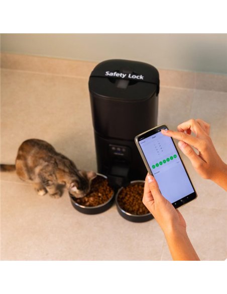 Cecotec Pumba 8600 Double Meal Vision Comedero Automático para Mascotas 5L con Cámara