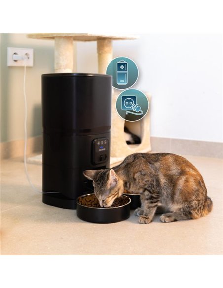 Cecotec Pumba 8600 Double Meal Vision Comedero Automático para Mascotas 5L con Cámara