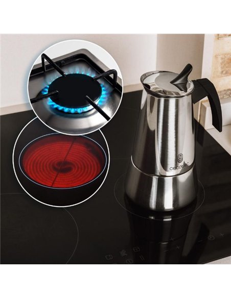 Cecotec Piccolina 200 Cafetera Italiana 2 Tazas 200ml Aluminio