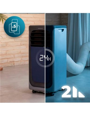 Cecotec ForceClima 7900 SmartTouch Aire Acondicionado Portátil 7000 BTU Wi-Fi Blanco