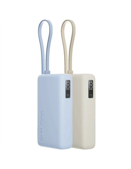 Xiaomi Power Bank 10000 mAh 67W con Cable Integrado Azul