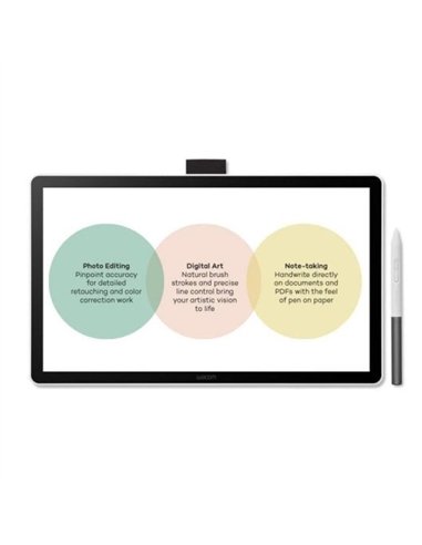 Wacom One 14 Pantalla Interactiva 14" Full HD IPS con Lápiz EMR USB-C