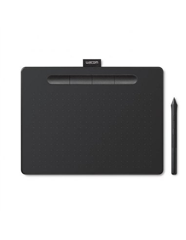 Wacom Intuos Medium Tableta Gráfica con Lápiz Bluetooth Negro