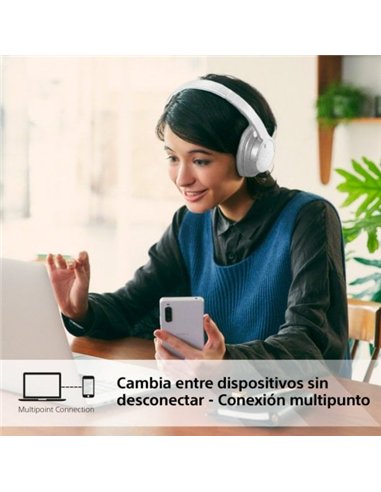 Sony WH-CH720NW Auriculares Bluetooth con Cancelación de Ruido Blancos