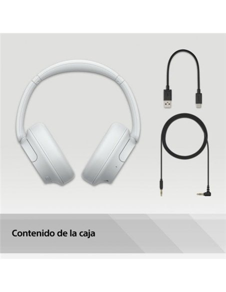 Sony WH-CH720NW Auriculares Bluetooth con Cancelación de Ruido Blancos