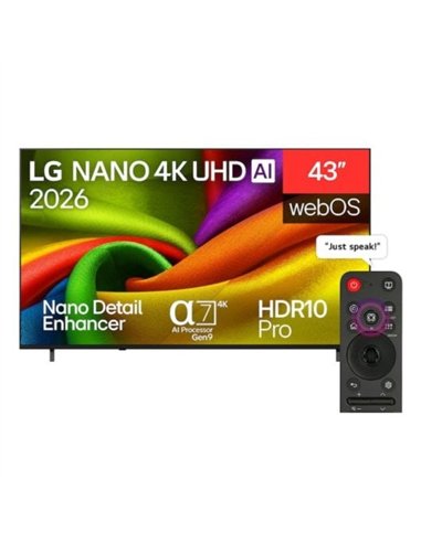 LG 43NU850B6LA 43" LED NanoCell 4K Ultra HD Webos AI Televisor