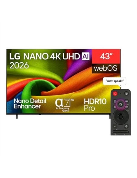 LG 43NU850B6LA 43" LED NanoCell 4K Ultra HD Webos AI Televisor