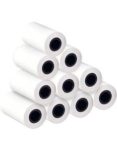 Approx APPPOS80x50BPA Pack de 10 Rollos de Papel Térmico 80x50mm Blanco