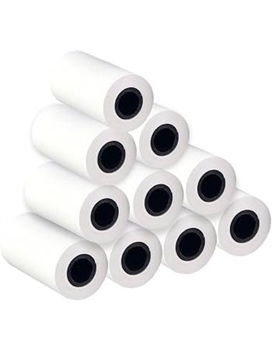 Approx APPPOS80x50BPA Pack de 10 Rollos de Papel Térmico 80x50mm Blanco