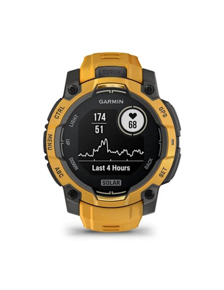 Garmin Instinct 3 Solar 45mm GPS Naranja Smartwatch
