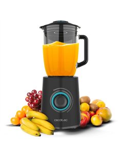 Cecotec Power Black Titanium 2300MAX Mix&Go Batidora de Vaso 2300W 1,8L 6 Cuchillas de Titanio