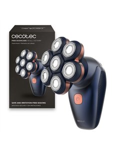 Cecotec PrecisionCare Skull Victory Afeitadora de Cabeza 7 Cabezales Flotantes IPX6 Recargable