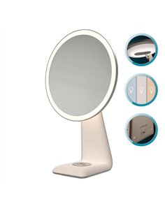 Cecotec FaceCare Mirror Design Espejo de Maquillaje LED Recargable con Función Lámpara