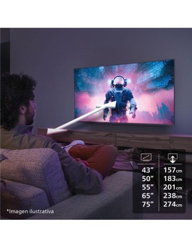 Philips 50PUS7810 50" QLED Ultra HD 4K Smart TV Titan OS Dolby Atmos Televisor