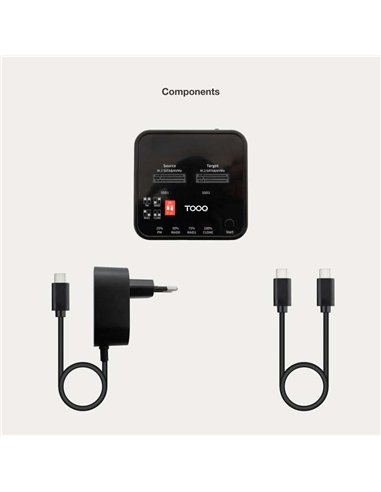 TooQ TQDS-201B Docking Station USB-C 3.2 Gen 2 2xM.2 NGFF/NVMe 10Gbps RAID Negro