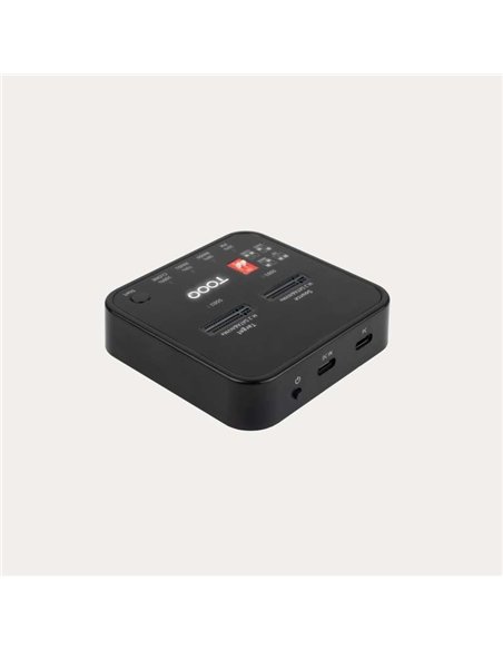TooQ TQDS-201B Docking Station USB-C 3.2 Gen 2 2xM.2 NGFF/NVMe 10Gbps RAID Negro