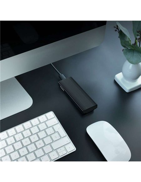 TooQ TQE-2230B Caja Externa SSD M.2 NVMe PCIe USB-C 3.1 Gen 2 10Gbps hasta 8TB Negro