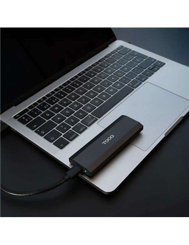 TooQ TQE-2231B Caja Externa SSD M.2 NVMe PCIe USB-C 3.2 Gen 2 10Gbps hasta 8TB Negro