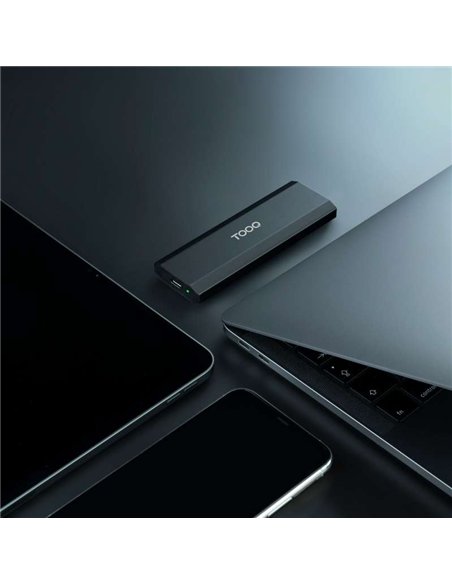 TooQ TQE-2231B Caja Externa SSD M.2 NVMe PCIe USB-C 3.2 Gen 2 10Gbps hasta 8TB Negro