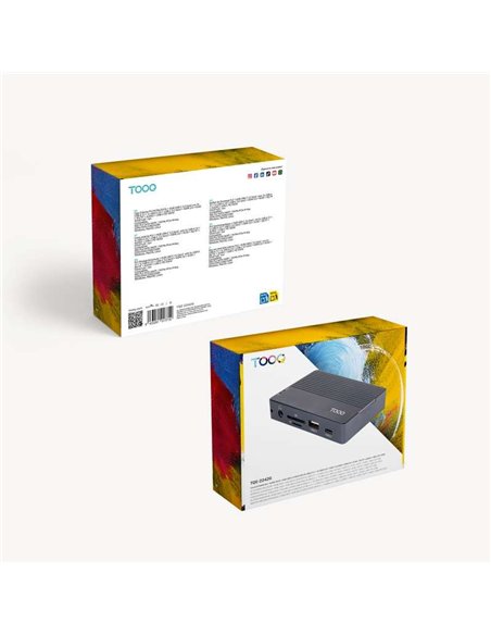 TooQ TQE-2242G Caja Externa SSD M.2 SATA NGFF/NVMe PCIe + Hub USB-C 10 en 1 10Gbps PD 100W Gris