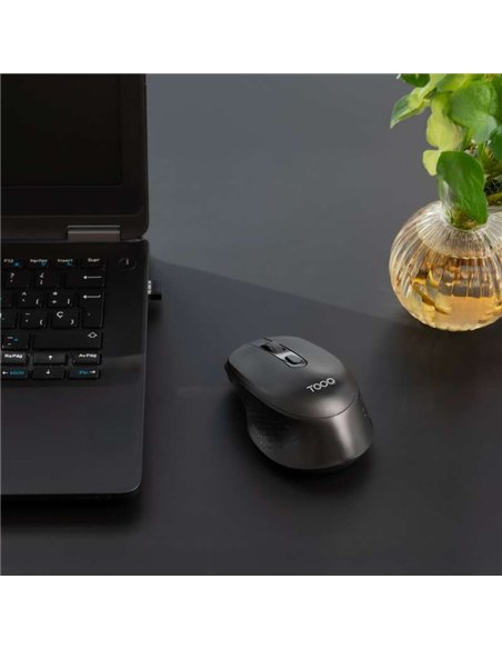 TooQ TQMW-1101-B Ratón Inalámbrico 2.4GHz 1600 DPI Negro