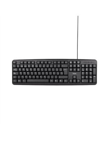 TooQ TQK-2002-B Teclado de Membrana USB 104 Teclas Negro