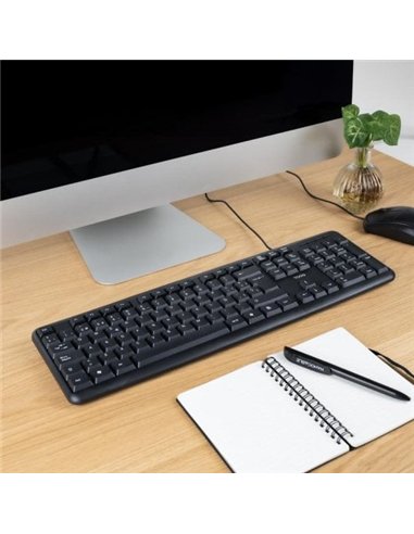 TooQ TQK-2002-B Teclado de Membrana USB 104 Teclas Negro