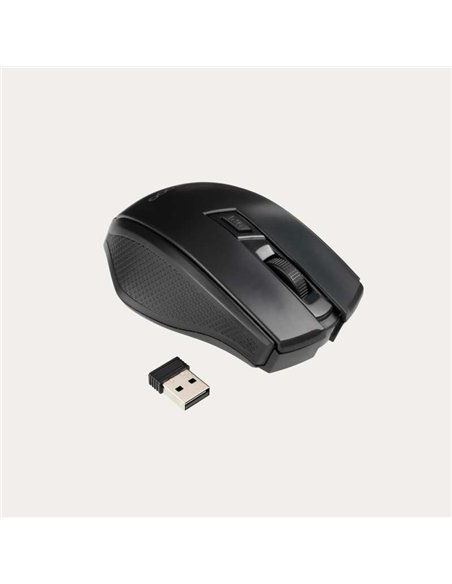 TooQ TQMW-1102-B Ratón Inalámbrico 2.4GHz 1600 DPI Negro
