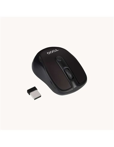 TooQ TQMW-1103-B Ratón Inalámbrico 2.4GHz 1600 DPI Negro