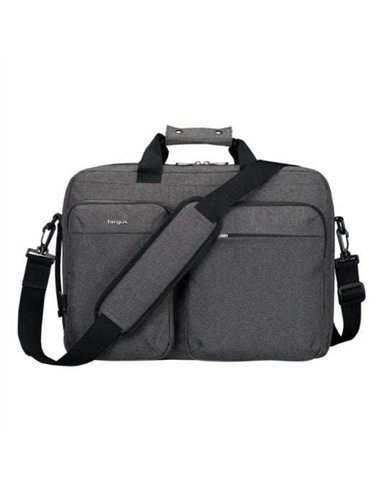 Targus TBT94304GL Mochila Maletín Híbrida 2 en 1 para Portátil hasta 16" Gris