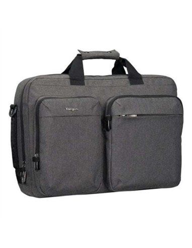 Targus TBT94304GL Mochila Maletín Híbrida 2 en 1 para Portátil hasta 16" Gris