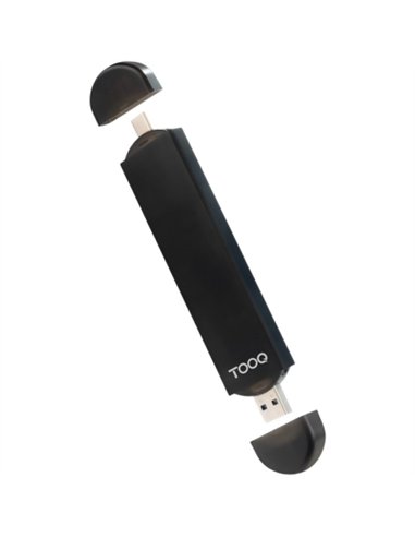 TooQ TQE-2240B Caja Externa SSD M.2 SATA NGFF/NVMe PCIe USB-C 3.2 Gen 2 10Gbps Negro