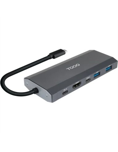 TooQ TQE-2241G Caja Externa SSD M.2 NVMe PCIe USB-C 3.2 Gen 2 10Gbps Gris