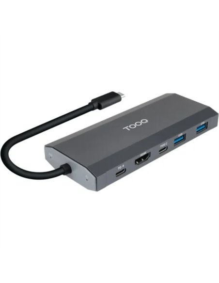 TooQ TQE-2241G Caja Externa SSD M.2 NVMe PCIe USB-C 3.2 Gen 2 10Gbps Gris