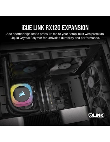 Corsair iCUE LINK RX120 Ventilador 120mm PWM Negro