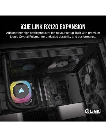 Corsair iCUE LINK RX120 Ventilador 120mm PWM Negro